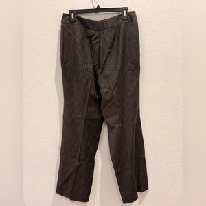 Brooks Brothers Dark Brown Striped Dress Pants